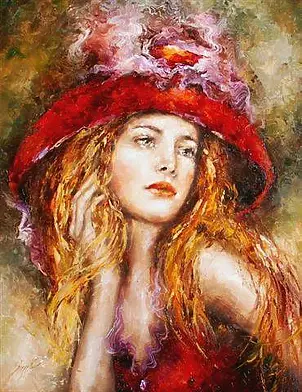 Elżbieta Brożek - Lady in hat III