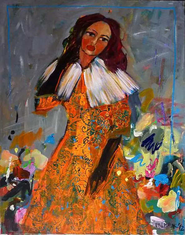Bartosz Frączek - Lady in orange dress