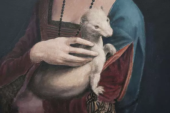 Nataliya Bagatskaya - "Lady with an Ermine Visiting Rothko" from the series "Party"