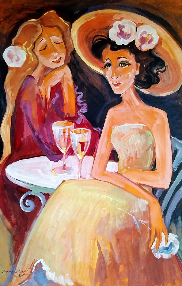 Anna Borcz - Damy w kawiarni