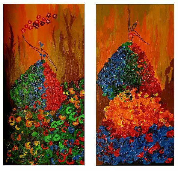 Nelly Chelstowska - Dancers in flowers