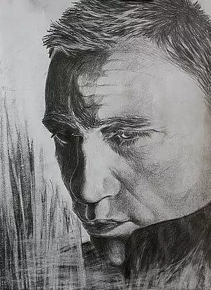 Agnieszka Kurlenda - Daniel Craig pencil drawing