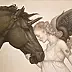 Michael Parkes -  Dark Unicorn 