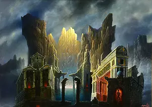 Angerer Der Aeltere - Das Innere des Berges II - Phantastischer Realismus