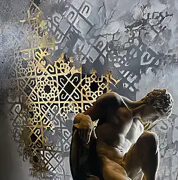 Mirosław Cholewinski, David 2, Obraz olejny - płótno, 80 x 90