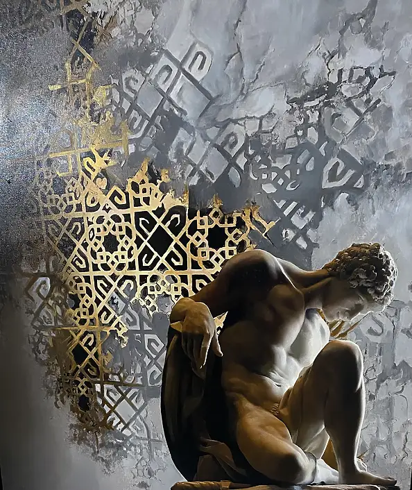 Mirosław Cholewinski, David 2, Oil painting - canvas, 80 x 90