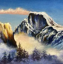 Yana Yeremenko, "Morgendämmerung in den Bergen." Berglandschaft. Pastellmalerei, Pastell - Papier, 30 x 21