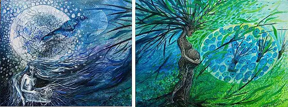 Wanda Sawicka - Death and life allegory