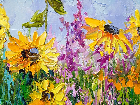 Olha Darchuk - Decorative sunflowers