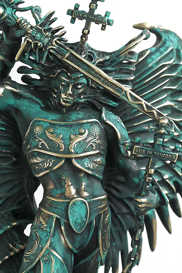 Krzysztof Plonka - Decretation Divinorum 6/9  rzeźba  Archangel Michael vs Lucifer Sculpture