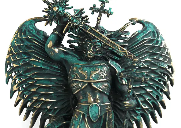 Krzysztof Plonka - Decretation Divinorum 6/9  rzeźba  Archangel Michael vs Lucifer Sculpture