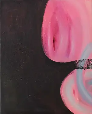 Patrycja Odzimkowska, Delikatność Abstrakcja, Obraz akrylowy - płótno, 24 x 30