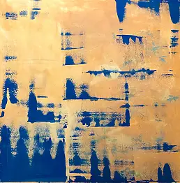 Justyna Mazur, «Пустынный мираж», Акрилова картина - холст, 80 x 80