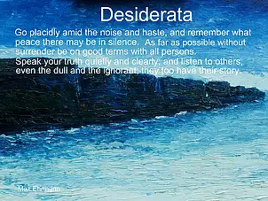 Conor Murphy - Desiderata