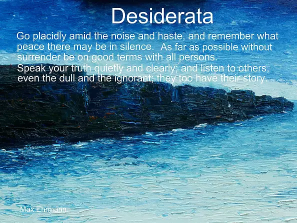 Conor Murphy - Desiderata