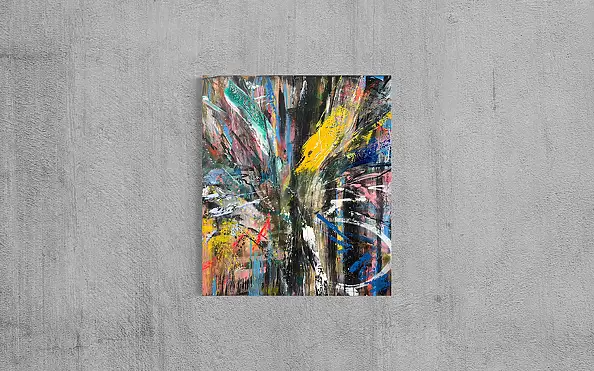 Szymon Hołubowski, , Acrylic painting, Mixed media - canvas, 120 x 140