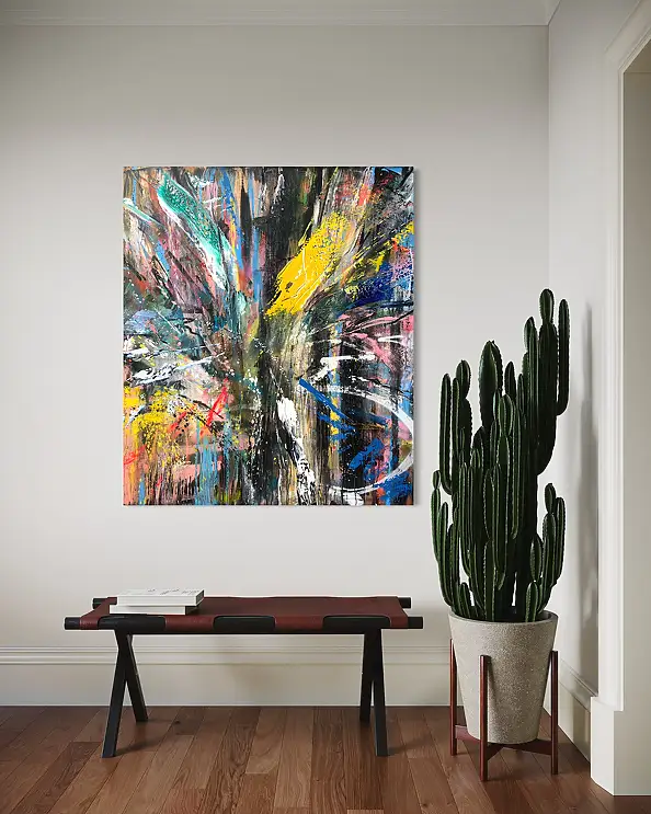 Szymon Hołubowski, , Acrylic painting, Mixed media - canvas, 120 x 140