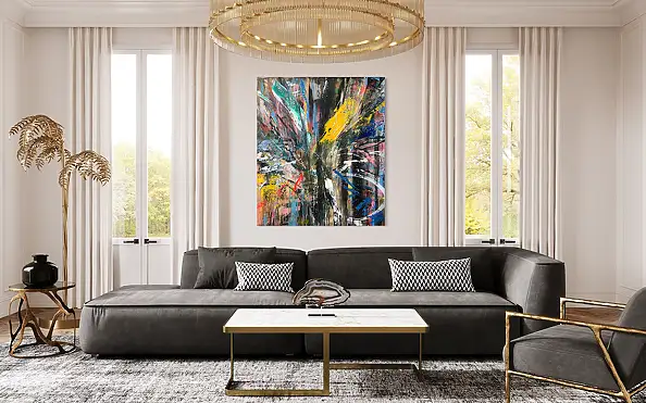 Szymon Hołubowski, , Acrylic painting, Mixed media - canvas, 120 x 140