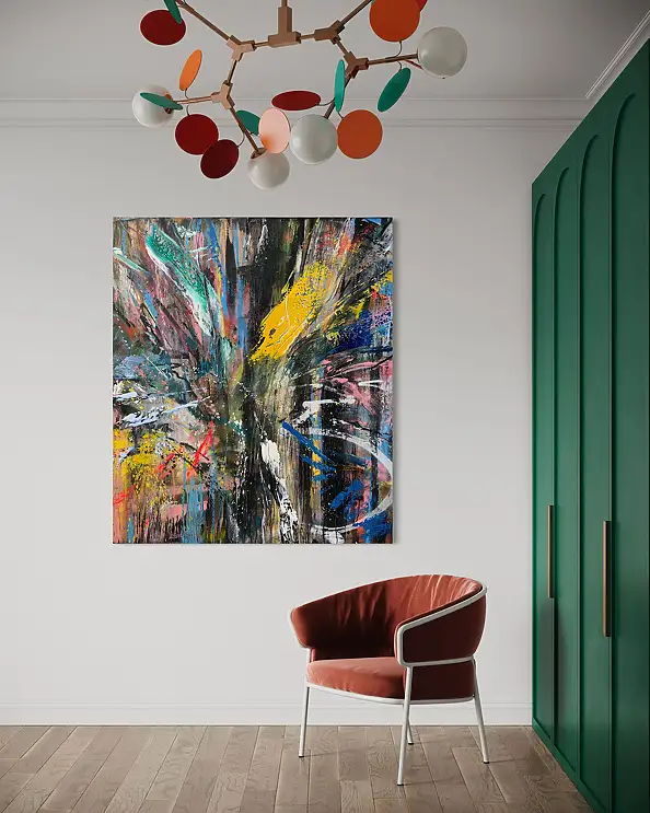 Szymon Hołubowski, , Acrylic painting, Mixed media - canvas, 120 x 140