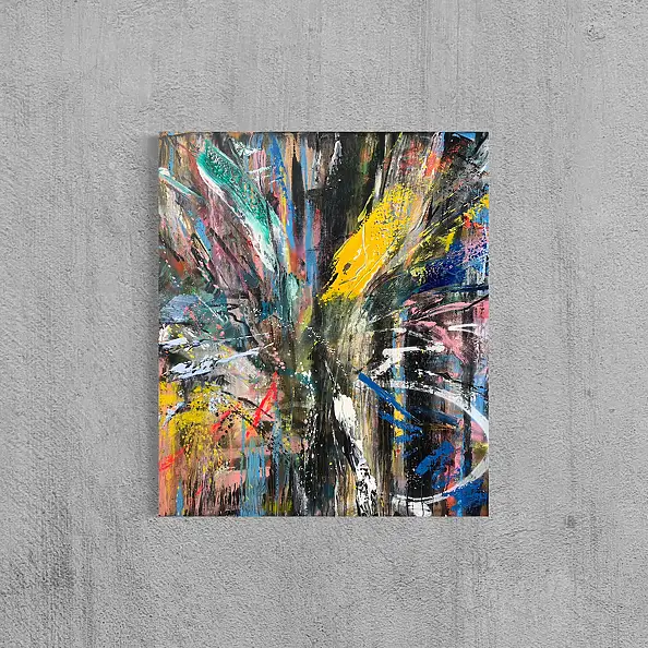 Szymon Hołubowski, , Acrylic painting, Mixed media - canvas, 120 x 140