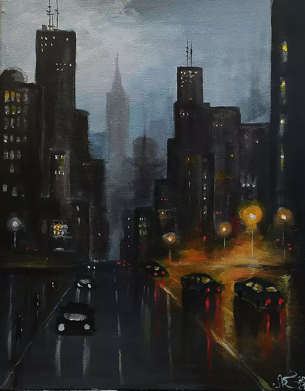 Ryszard Niedźwiedzki - Rainy night