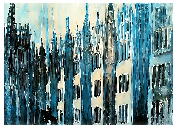 Marzena Salwowska - Rainy Aberdeen seen from Poland