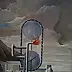 Giovanni Greco, Deus ex machina # 2, Oil painting - canvas, 50 x 70