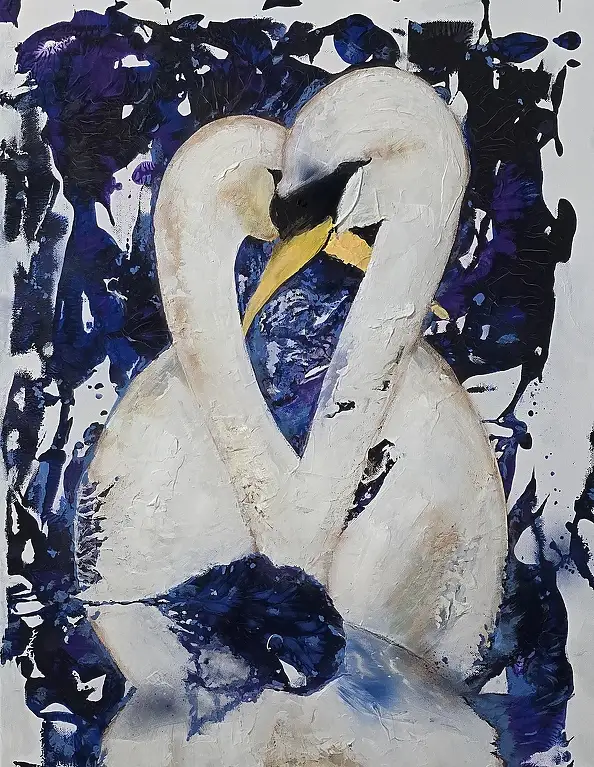 Ewa Mościszko, Devotion, Obraz akrylowy - płótno, 55 x 75