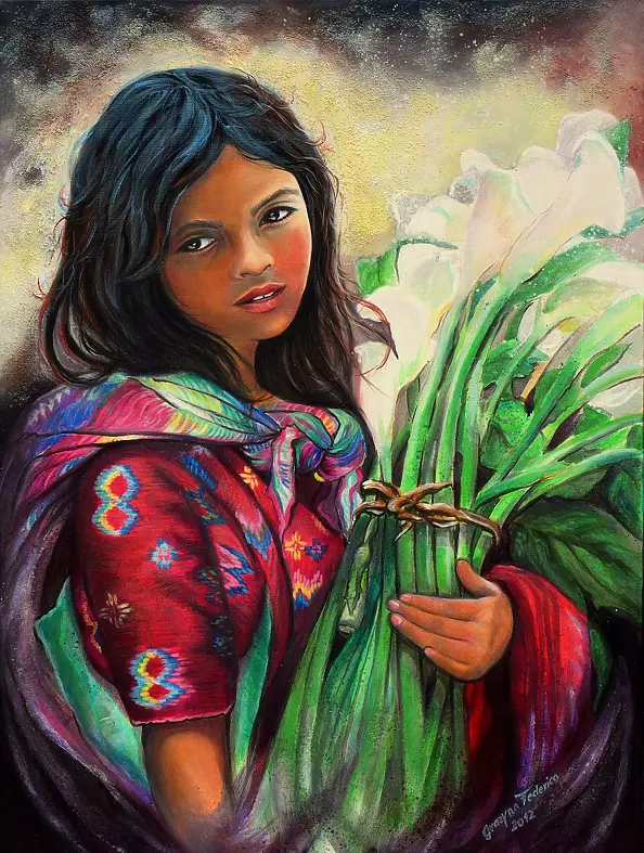 Grazyna Federico - Die Blumenverkäuferin