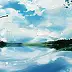 Karina Jaźwińska, To the shore, Oil painting - canvas, 50 x 20