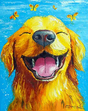 Olha Darchuk - Dog smile