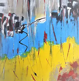 Alicja Wysocka, Dokąd zmierzamy?.../ II /, Obraz akrylowy - płótno, 40 x 50
