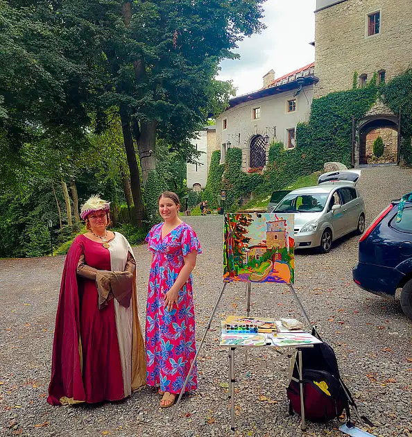 Anastasiia Kurkova, Ukryty zamek, Obraz olejny - płótno, 50 x 50