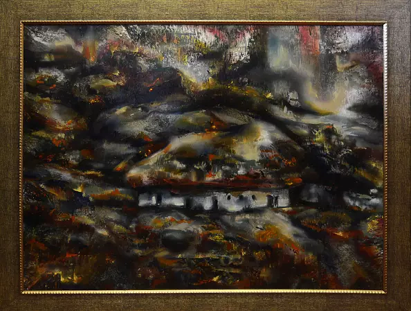 Drozdova Mariia - House in the mountains. Autumn