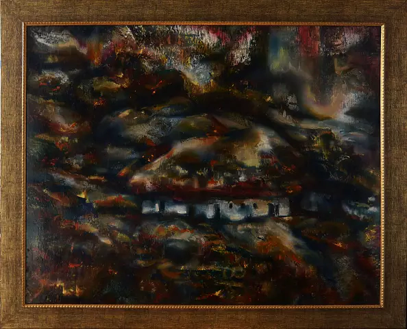 Drozdova Mariia - House in the mountains. Autumn