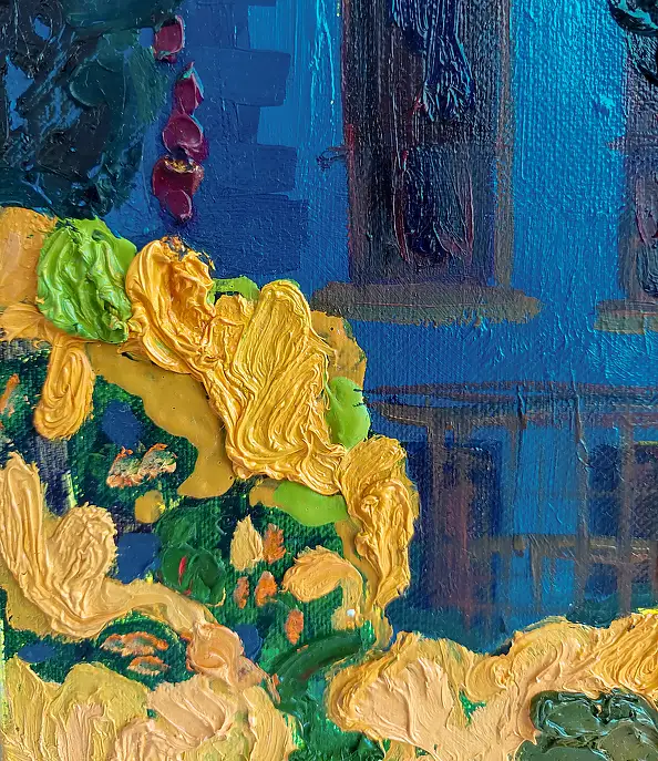 Anastasiia Kurkova, Dom z Sówkami, Obraz olejny - , 60 x 50