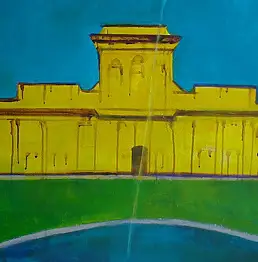 Bartosz Milewski, Дом города 1, Акрилова картина - холст, 80 x 60