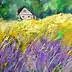 Krystyna Piotrowska - Cottage surrounded by nature