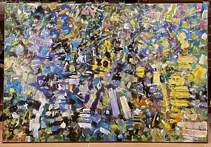 Eryk Maler, Case sull'acqua, 120x80, Quadro a olio - tela, 80 x 120