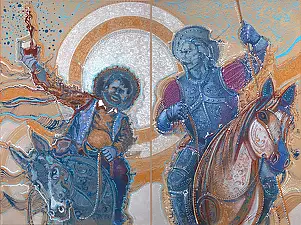   - "Don Quixote" diptych - two paintings