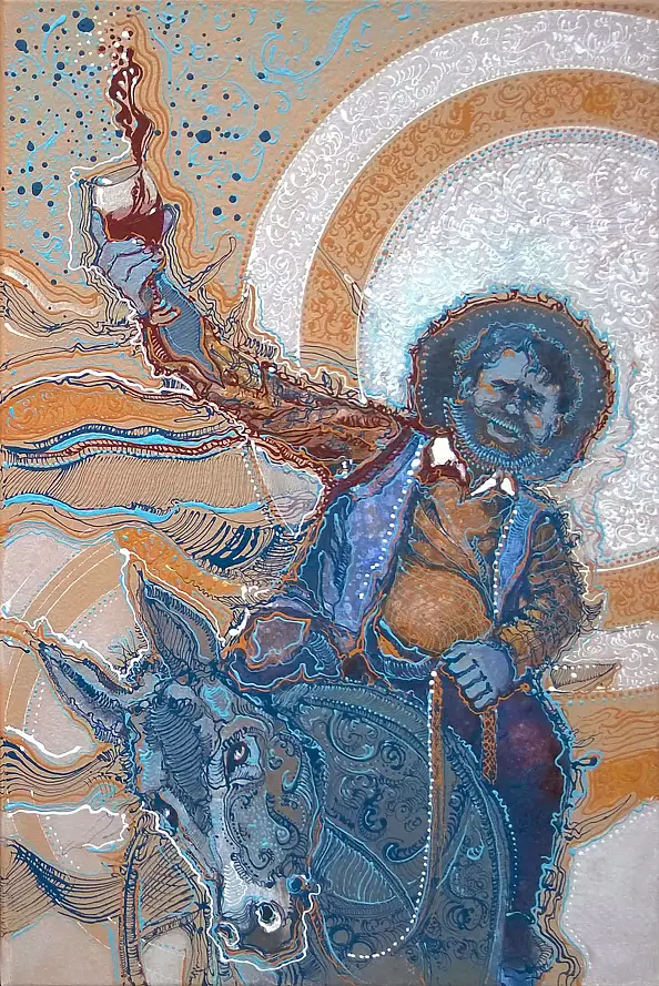 Krzysztof Trzaska - "Don Quixote" diptych - two paintings