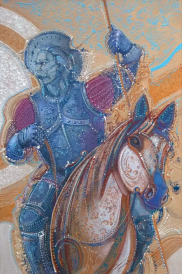 Krzysztof Trzaska - "Don Quixote" diptych - two paintings