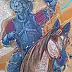 Krzysztof Trzaska - Diptyque "Don Quichotte" - deux peintures