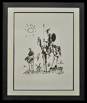 Pablo Picasso - Дон Kichote и Санчо Панса