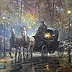 Igor Janczuk - Una carrozza trainata da cavalli con lanterne