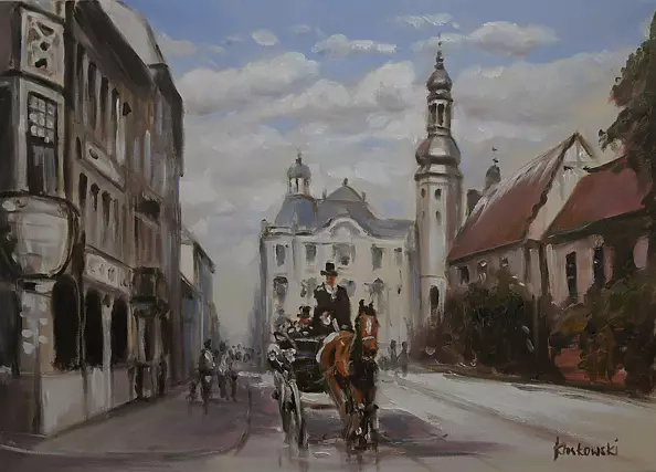 Krzysztof Kloskowski - Dorożką z teatru, przedwojenna Bydgoszcz - Jagielońska