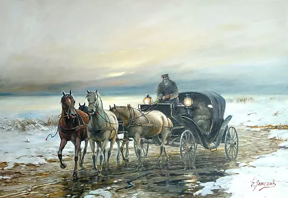 Igor Janczuk - Dorożka zimą