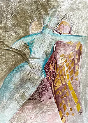 Anna Lupa Suchy, Touch IV, Aquarelles - papier, 20 x 29