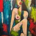 katarzyna nachajska, Une touche de silence, Peinture acrylique - toile, 100 x 120