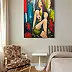 katarzyna nachajska, Une touche de silence, Peinture acrylique - toile, 100 x 120